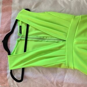 Neon yellow/green going out romper